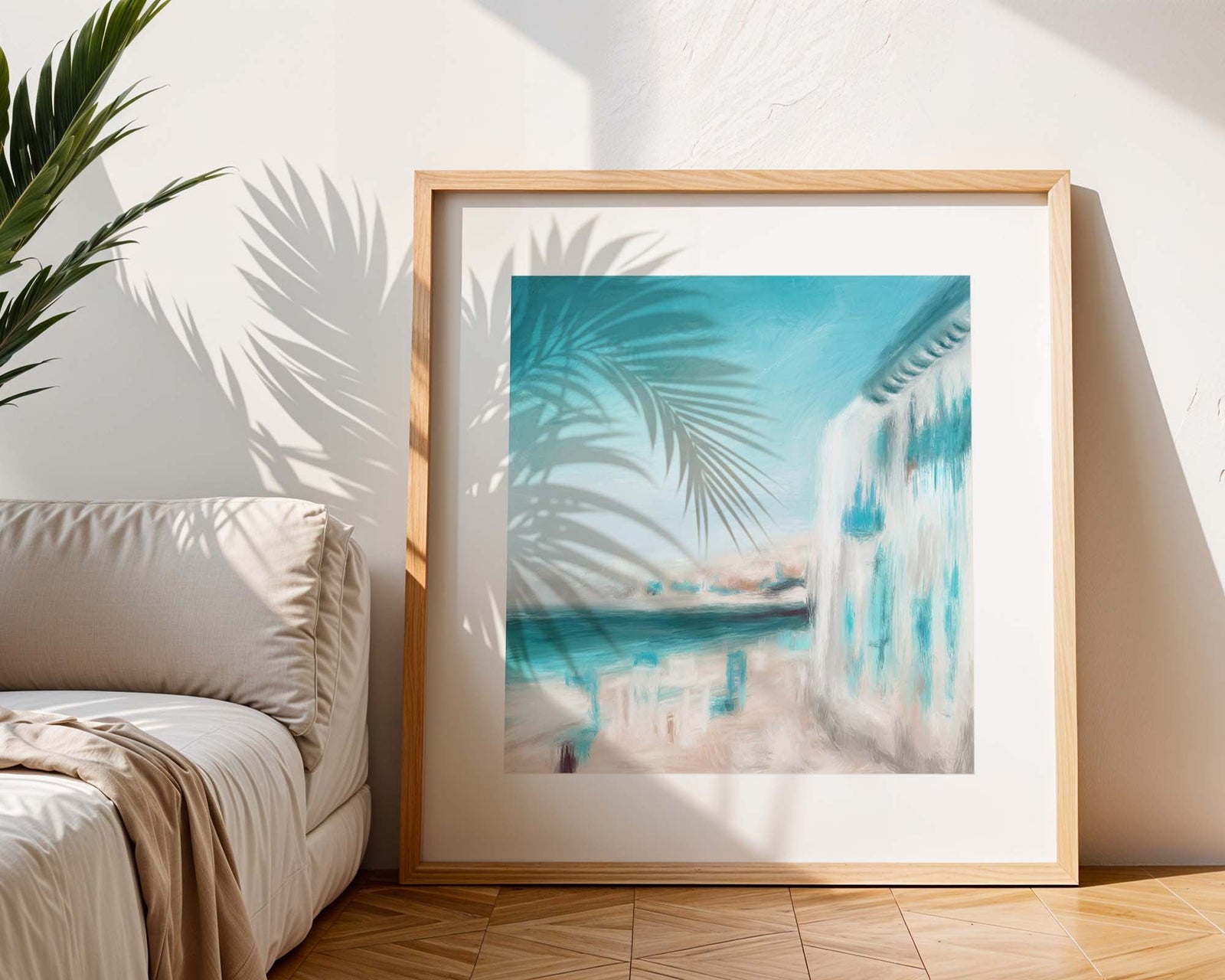 Gentle and serene abstract art titled HarbourLight