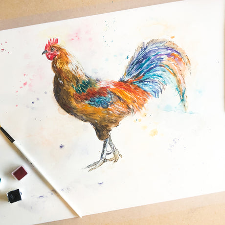 time lapse watercolor painting,time lapse watercolour painting,watercolour time lapse, ,watercolour time lapse painting, watercolour chicken, watercolor chicken, painting a chicken,chicken painting, chicken wall art tutorial