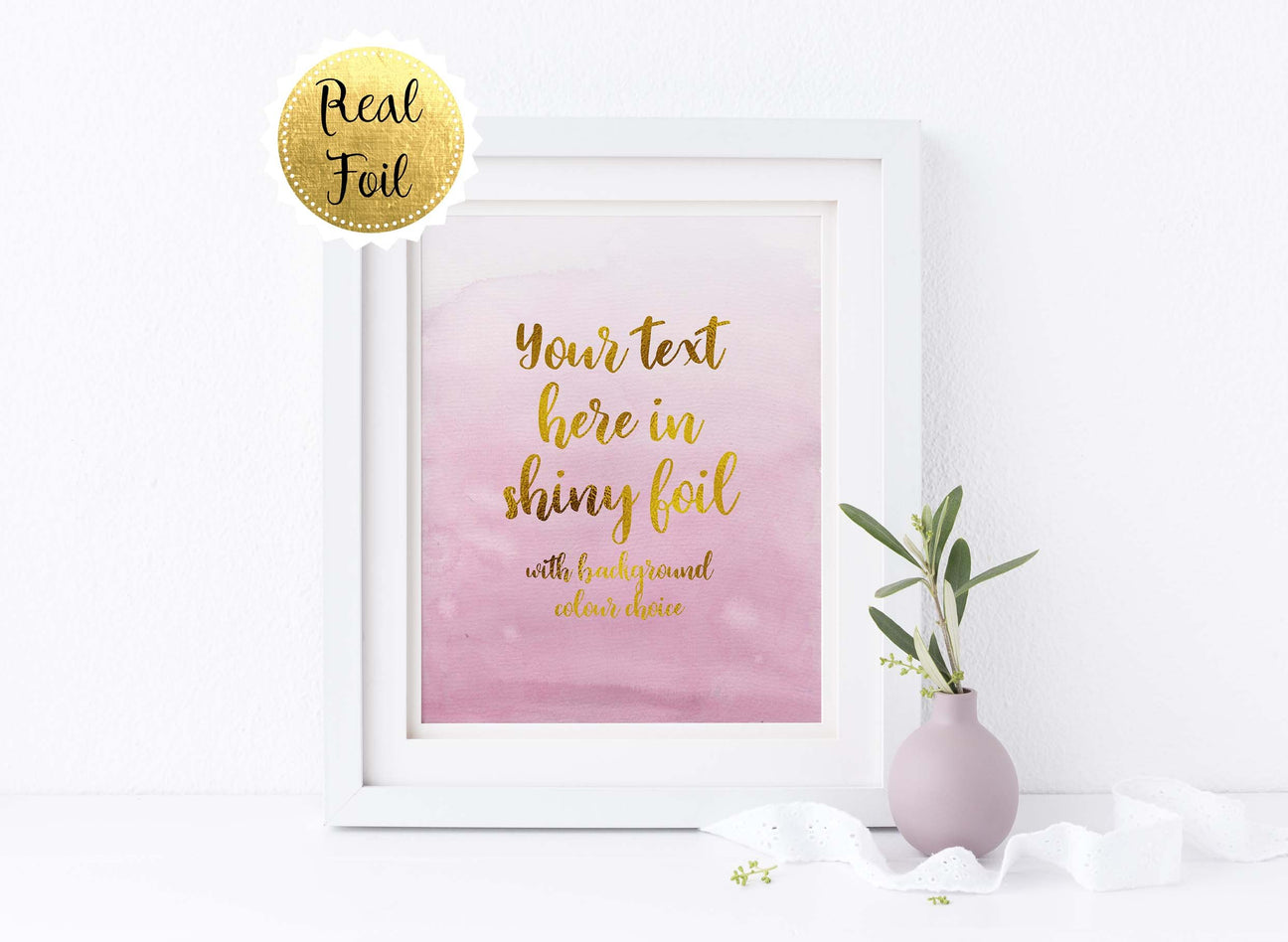 Gold Foil Prints UK, gold foil art prints, gold foil poster, custom gold foil prints, rose gold foil prints, gold art