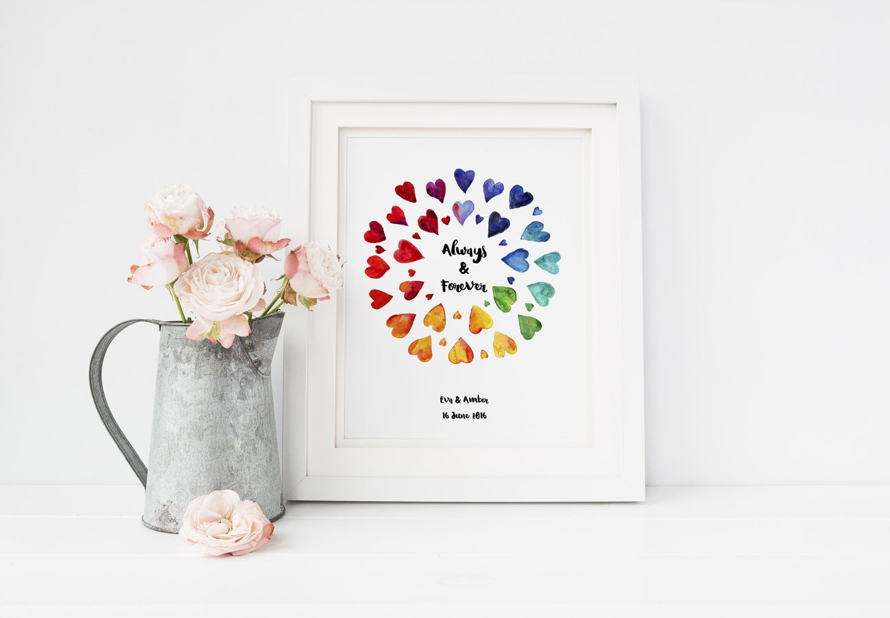 wedding gift ideas, couples prints, couples gifts, family gifts, gay wedding gifts