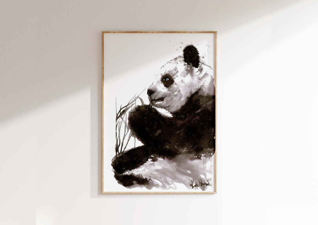 Wildlife-inspired panda art print for animal lovers