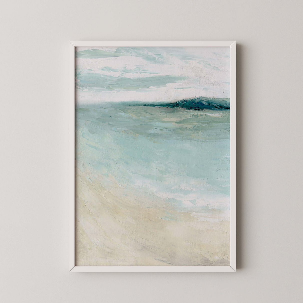 'Bramble Bush Bay Shores' – Calm and tranquil wall art with beach.