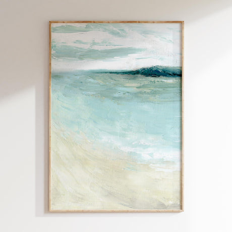 'Bramble Bush Bay Shores' – Tranquil coastal print of a peaceful seascape.