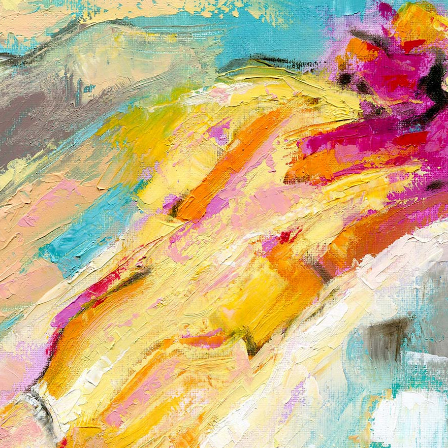 Endless Summer Oil Painting detail