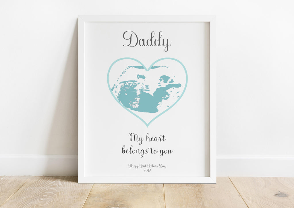 Unique Father's Day present: Customizable baby ultrasound art, Personalized ultrasound print: A heartfelt gift for Dad on Father's Day