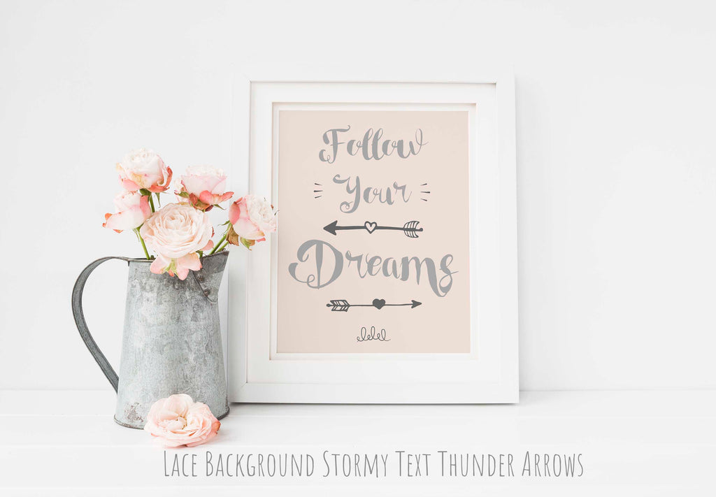 Custom kids room wall print with personalized colors and inspirational quote, Personalized dream-themed kids room print with custom colors