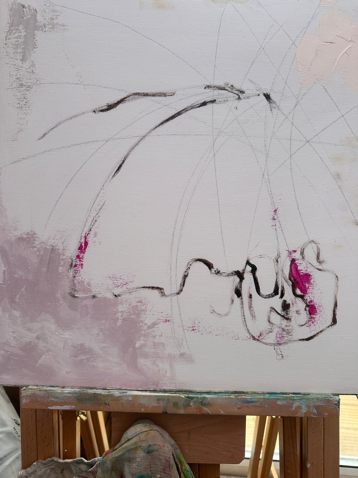 Painting - Taking Flight - work in progress