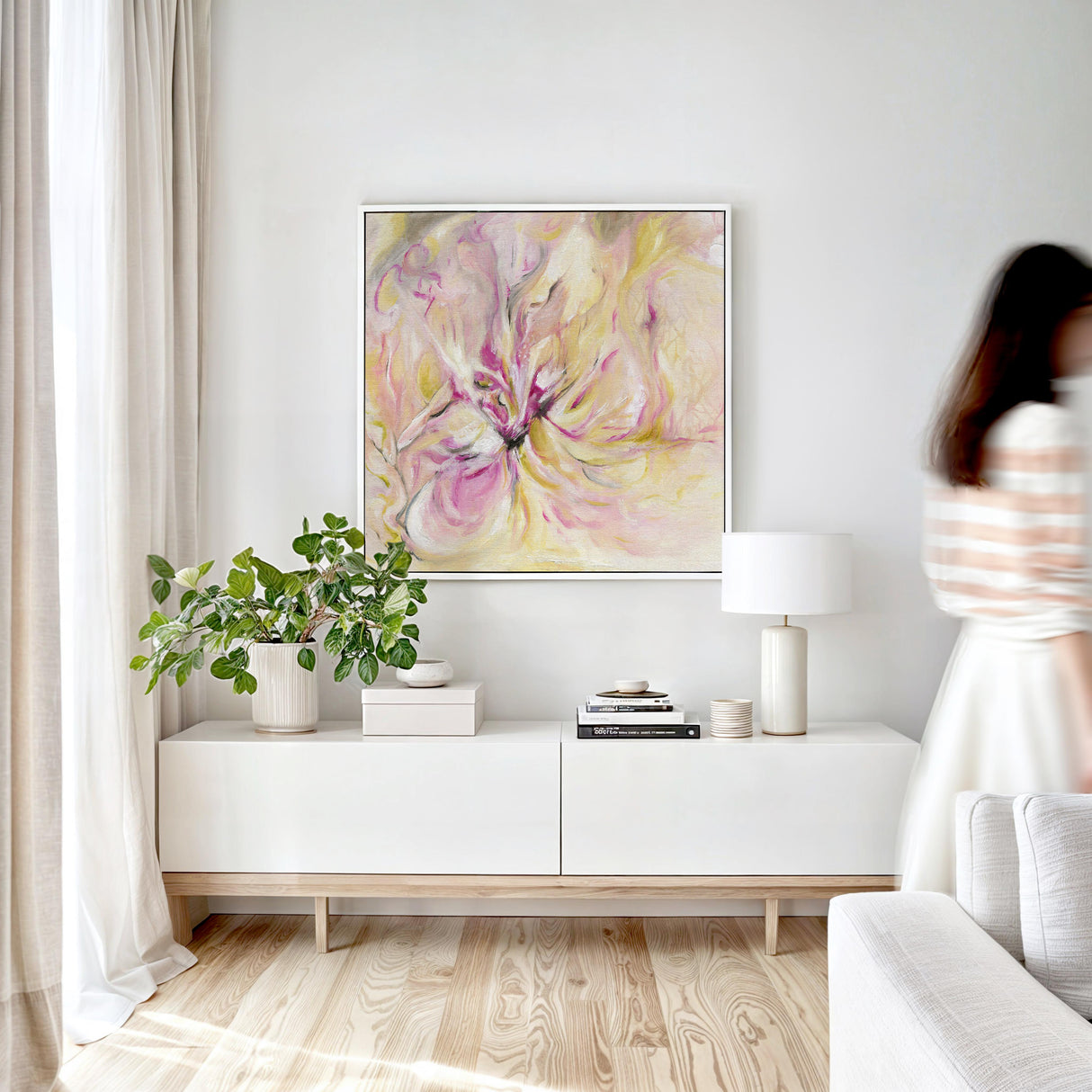 ‘In the Quiet Light’ - Energetic oil painting reproduction on paper or canvas.