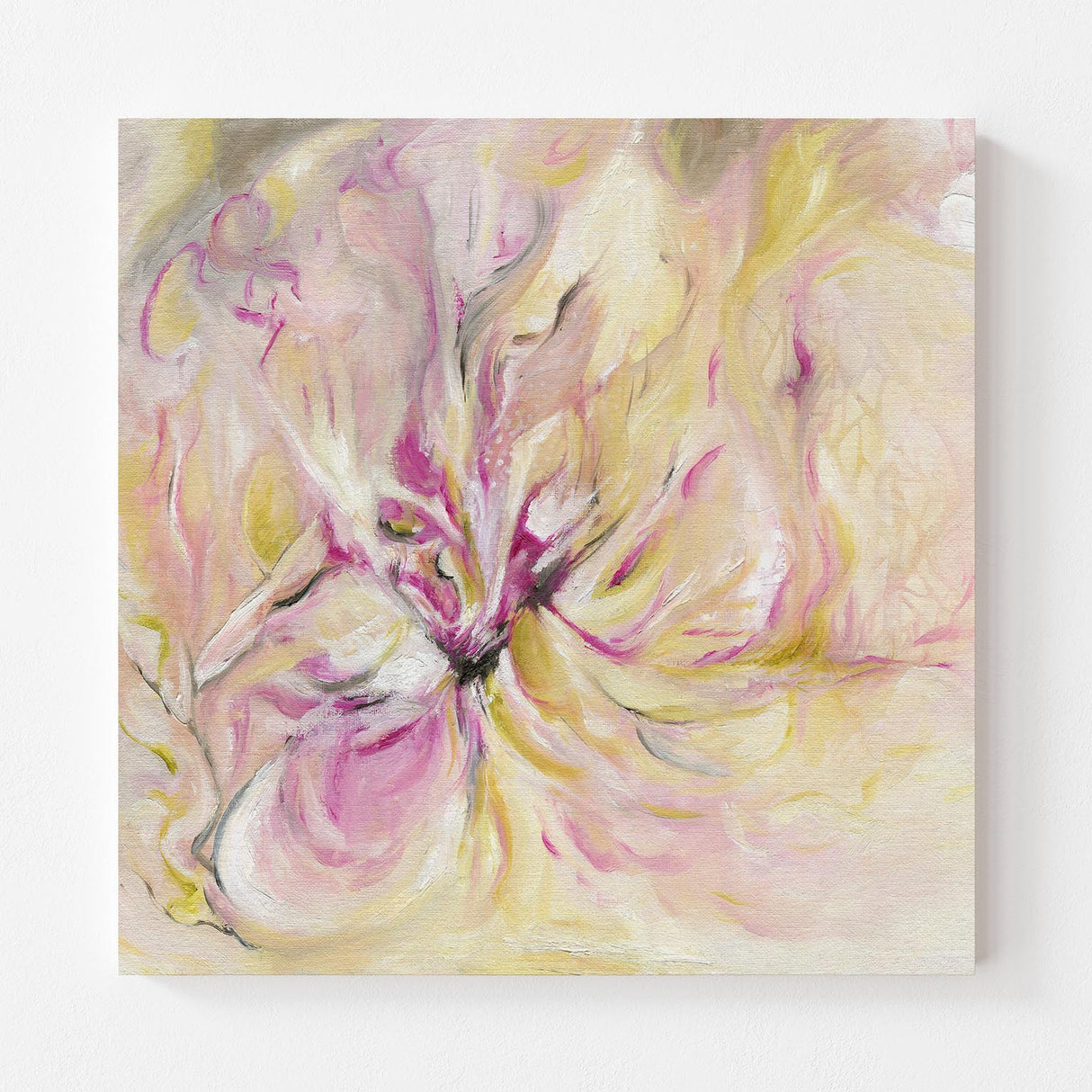 ‘In the Quiet Light’ - Expressive wall art with flowing brushstrokes and energy.