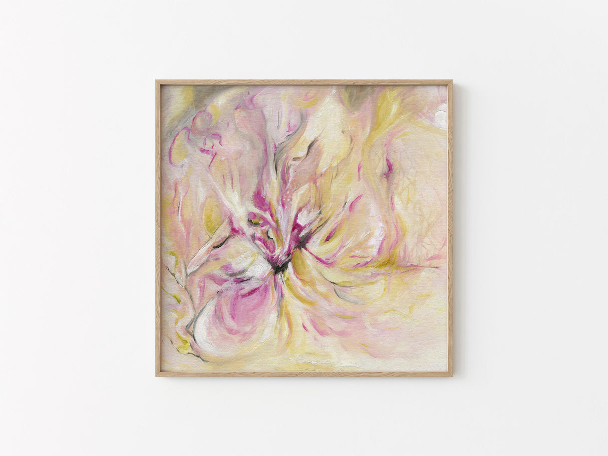 In the quiet light abstract art print