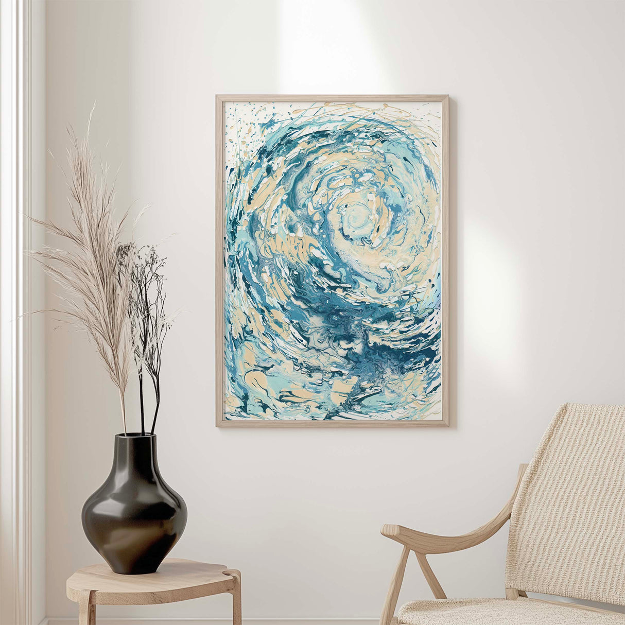 Crashing ocean wave art print 'Wave I', a bold and expressive statement piece for beach lovers and sea dreamers.