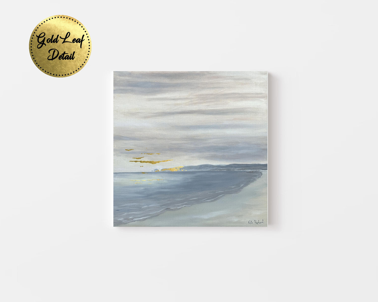 Hand-painted oil artwork of Poole’s coastline, Old Harry Rocks, and Purbecks.