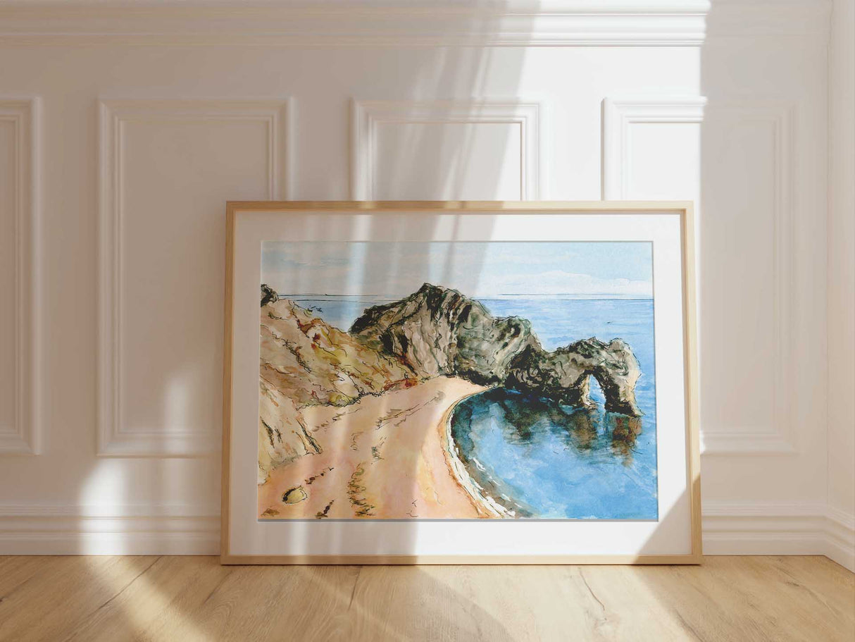 Durdle Door coastal wall art for nature lovers and walkers.