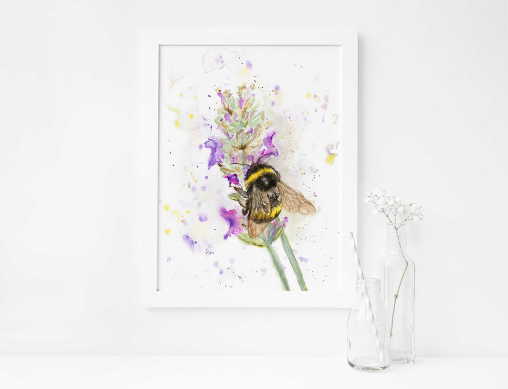 bee wall art prints, bee poster, insect watercolor, insect watercolour, Bee Prints, Bumblebee Artwork, large bee wall art