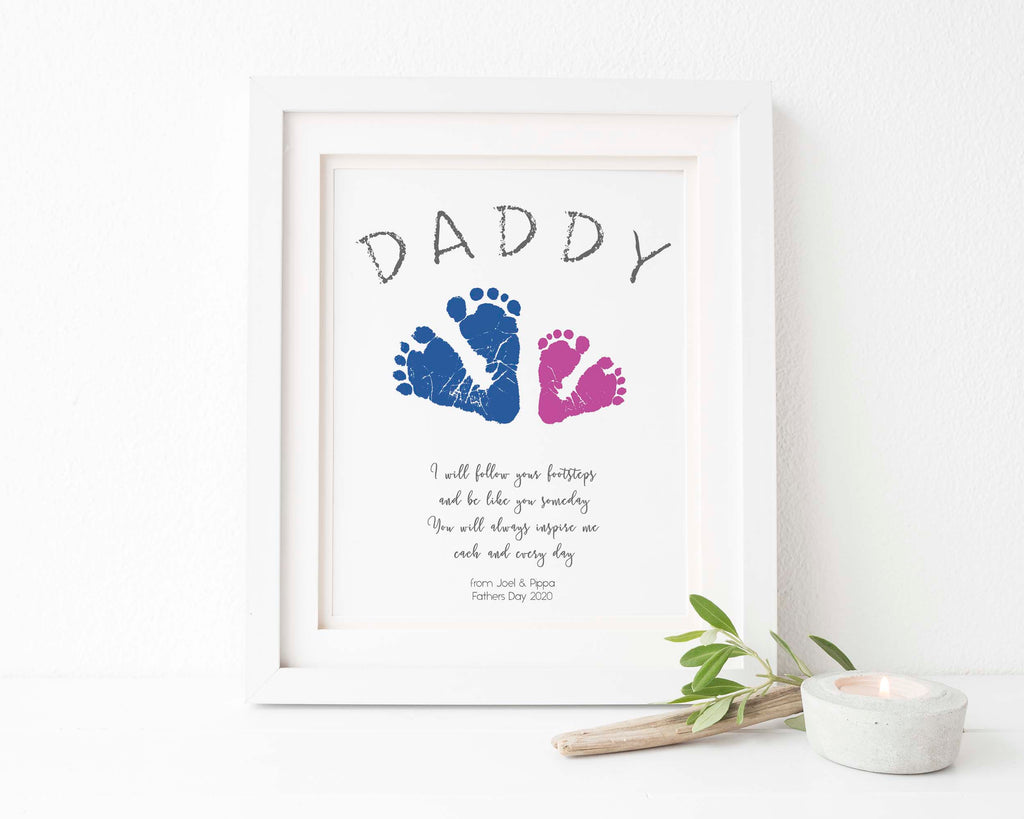 Grandad Fathers Day Grandpa Fathers Day Gift for Grandpa Gift, Handprint Gift for Grandad Birthday Gift for Father Gift