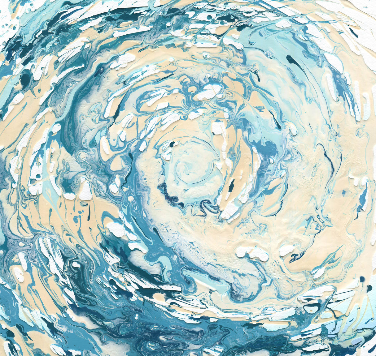 Coastal charm captured in a detailed ocean wave poster, Nature-inspired wall decor with a beachy aesthetic, Unique crashing wave artwork