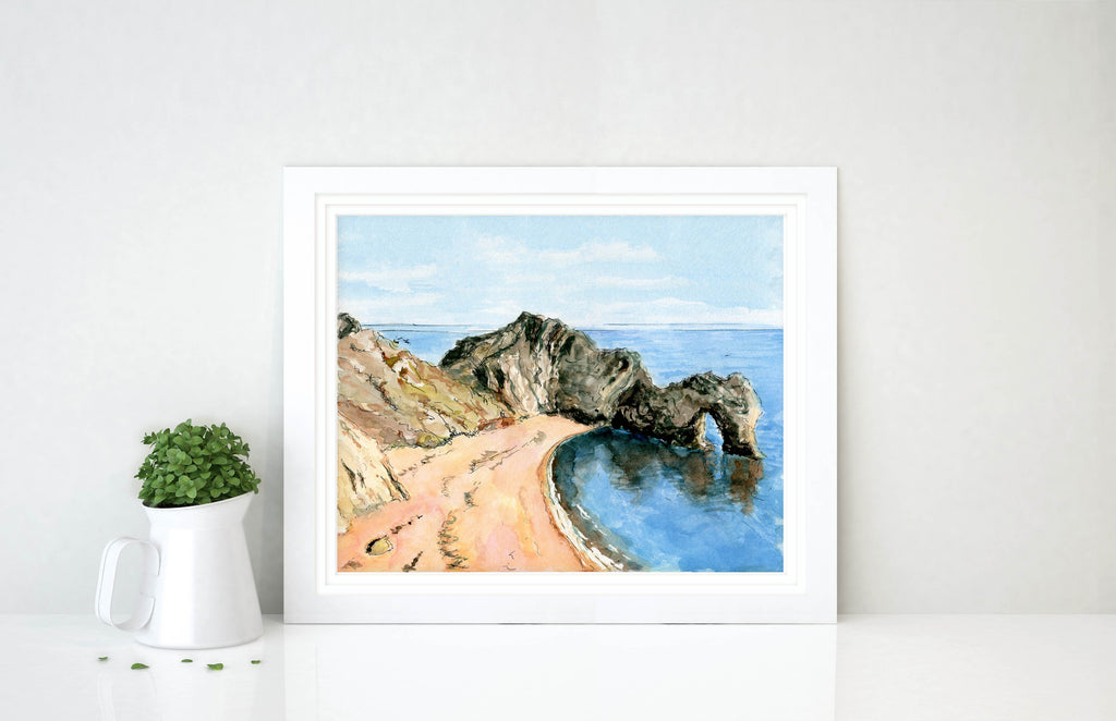 Dorset Watercolour Artists, Dorset Watercolours For Sale, Dorset Watercolors, Beach Themed Decor, dorset artists uk