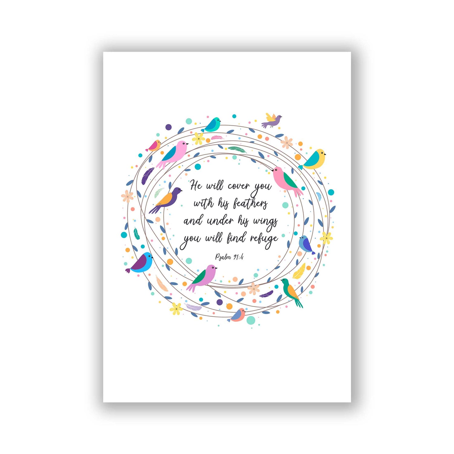 Psalm 91 Picture, feather bible quotes, feather bible scripture, bible verses about refuge, bible verses about feathers