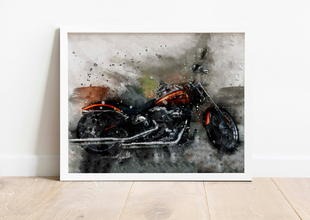 motorbike gifts for dad, motorbike gifts uk, motorbike lovers gifts, bike motorcycle portrait, motorcycle portraits