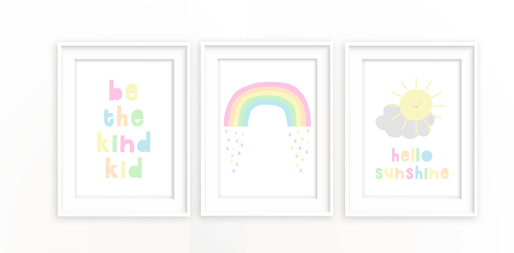 pastel rainbow nursery theme, pastel rainbow nursery art, pastel rainbow baby nursery, pastel nursery decor, kids prints