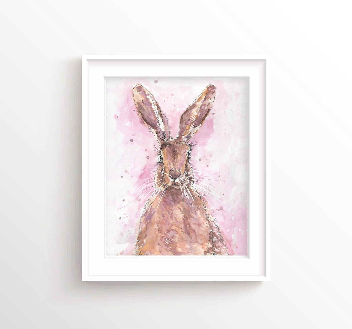 Watercolour Hare Painting, Watercolour Hare Pictures, hare watercolor paintings, hare watercolor artwork, hare wall art