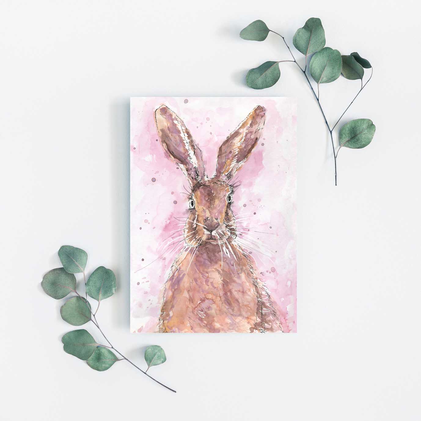 rabbit wall art, rabbit watercolour, rabbit art, rabbit artwork, rabbit artist, rabbit art prints, rabbit art