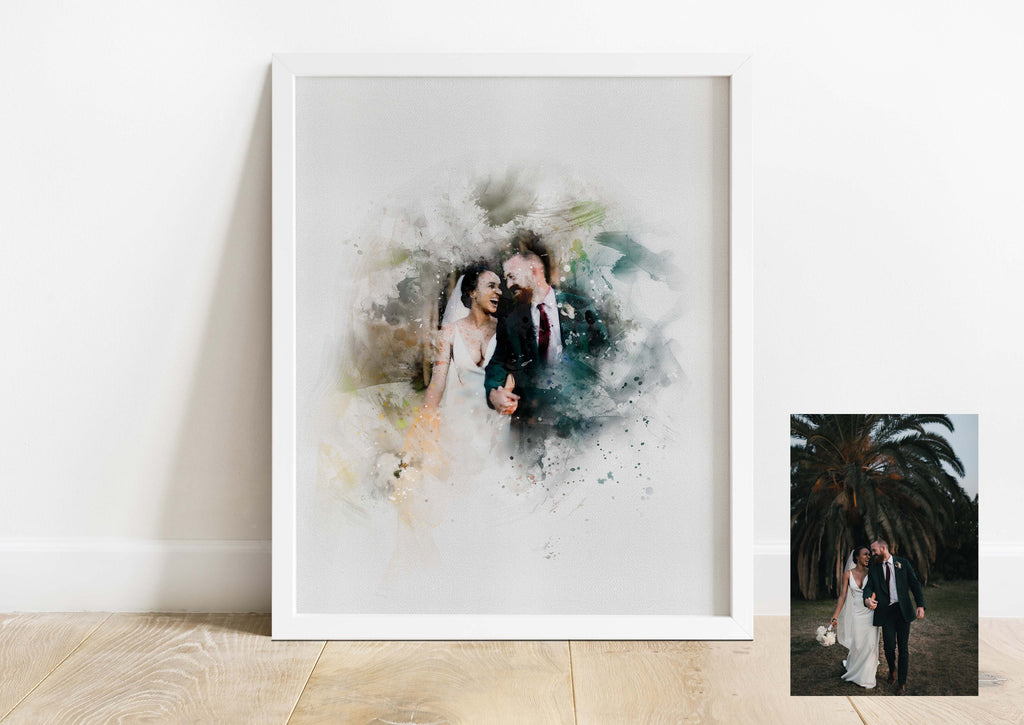 Engagement gifts for couple, husband valentine gift, digital portrait, personalized portrait, valentine printable, couple gifts
