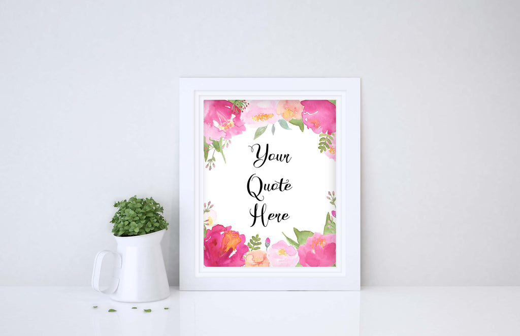 Custom Quote Print, Your Quote Here, Personalised Poem, Custom Text Art Print