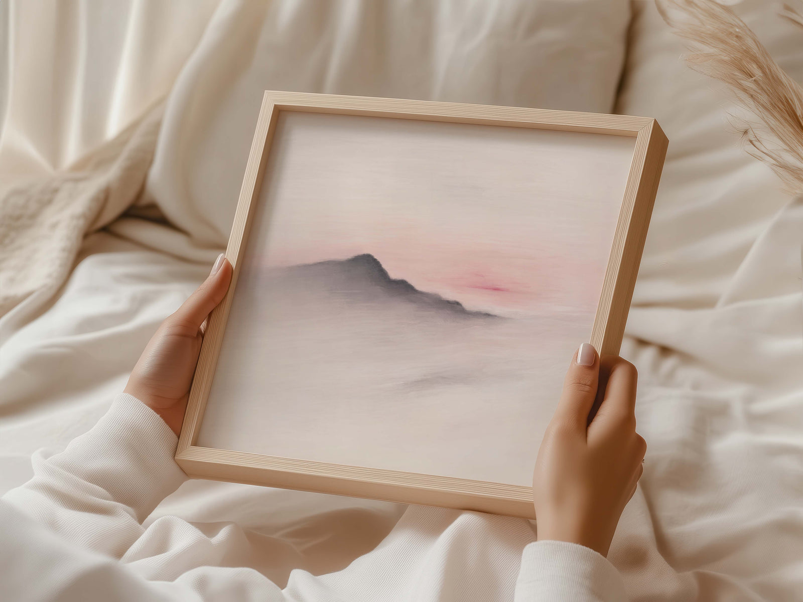 Beyond Stillness abstract art print for a peaceful interior style.