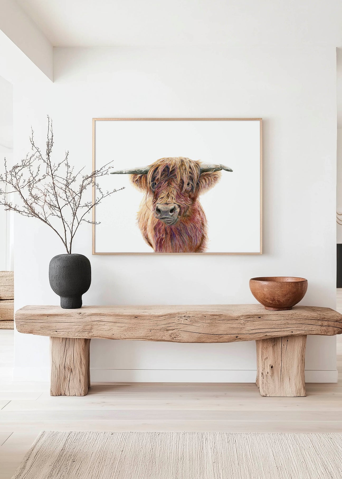 Canvas animal prints and animal canvas wall art collection — expressive beautiful nature inspired canvas animal wall art for country cottage and nature inspired homes by Crafty Cow Design.