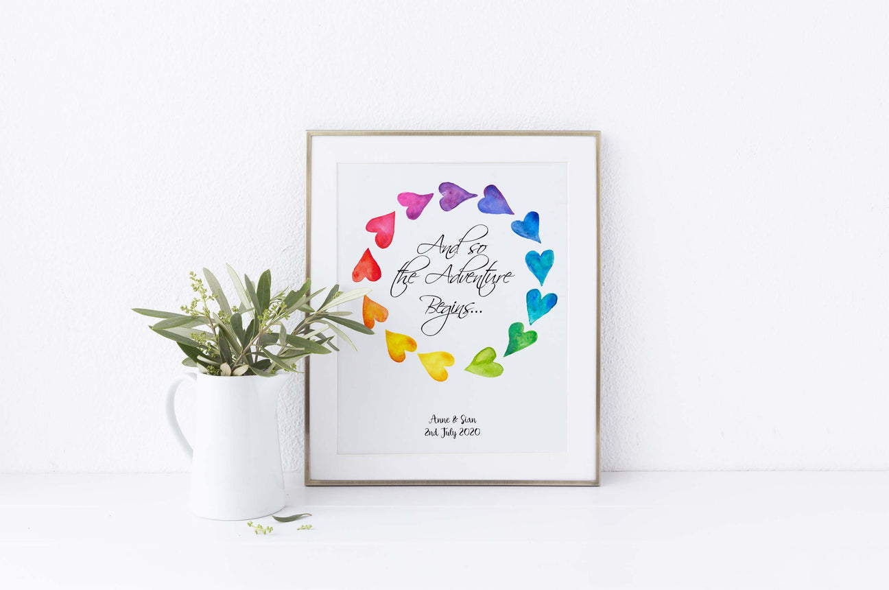 wedding prints online, wedding prints uk, wedding prints personalized, gay wedding prints gifts, lesbian wedding gift