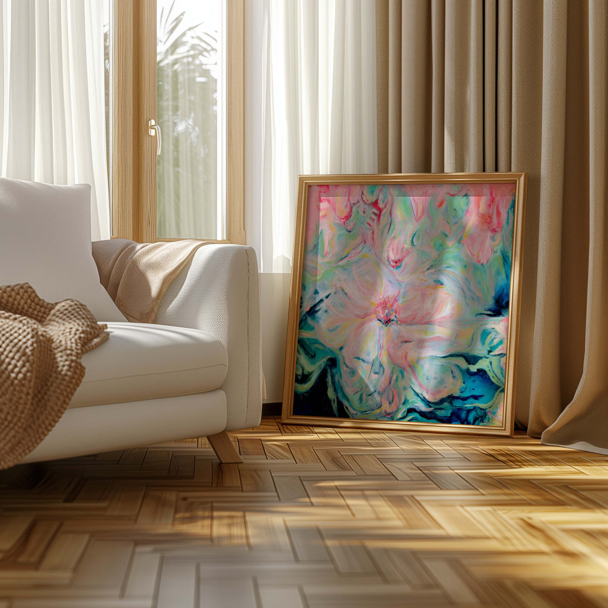 Hopeful spring-inspired wall art print for renewal.