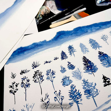 And Into The Forest I Go Print Wanderlust Nature Forest Watercolour Wilderness Decor, John Muir Trail quote print