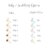 Crafty Cow Design - baby options and swaddling blanket options