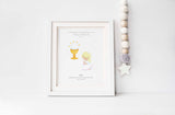 Customizable Holy Communion Picture for Children, Kids' Religious Wall Decor for First Communion, First Communion Art Print