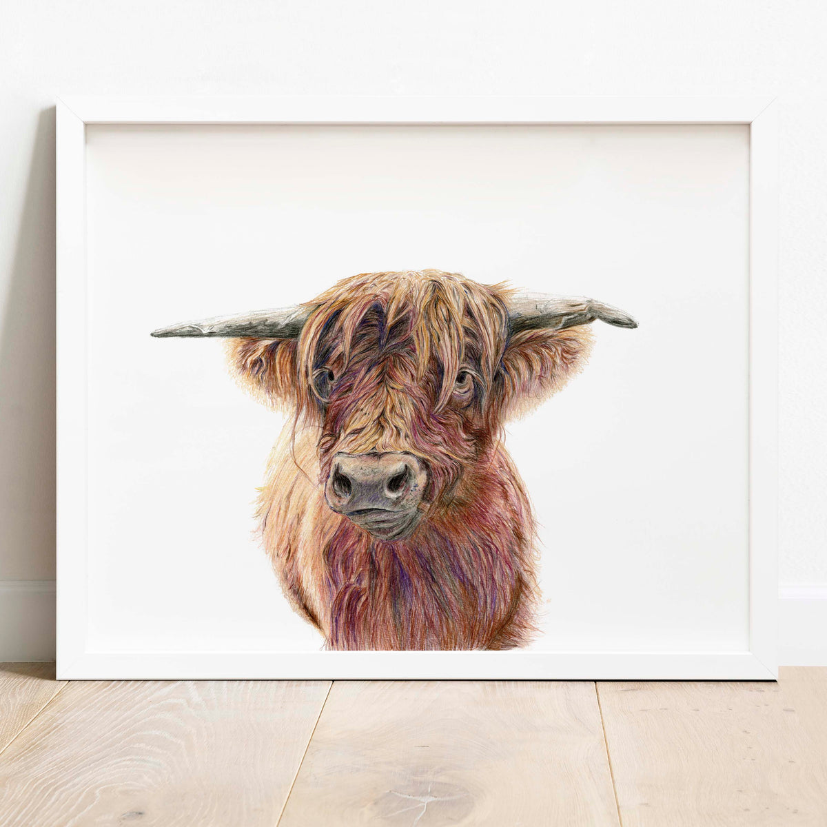 Scottish Highland Cow Print, Farmhouse Wall Art, Country Cottage Art ...