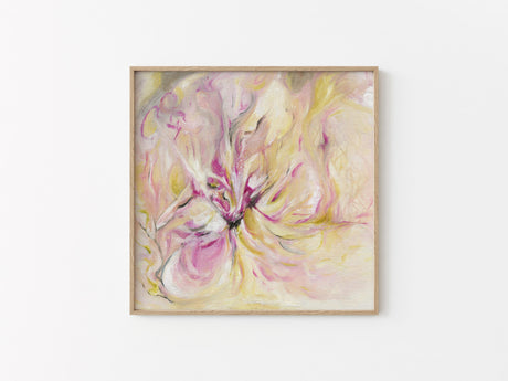 In the quiet light abstract art print