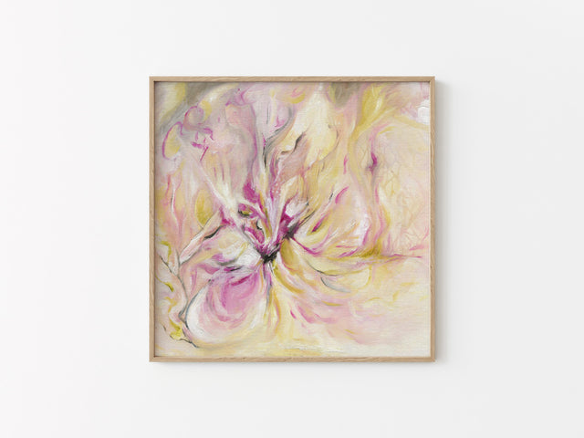 In the quiet light abstract art print