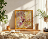‘In the Quiet Light’ - Colourful abstract canvas or paper print for modern decor.