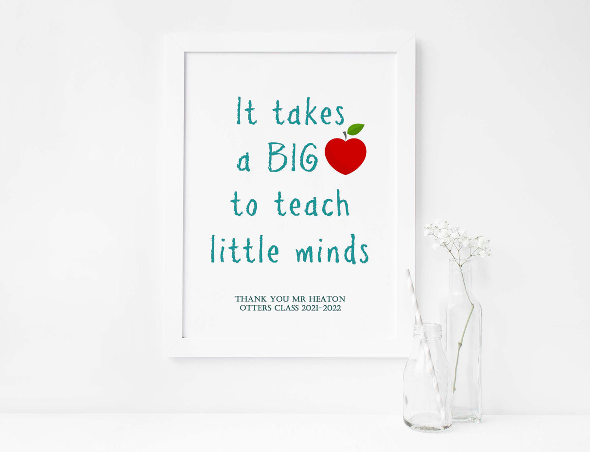 unique gifts for teachers, sentimental teacher gifts, nursery teacher gifts, thank you teacher gifts, nursery teacher