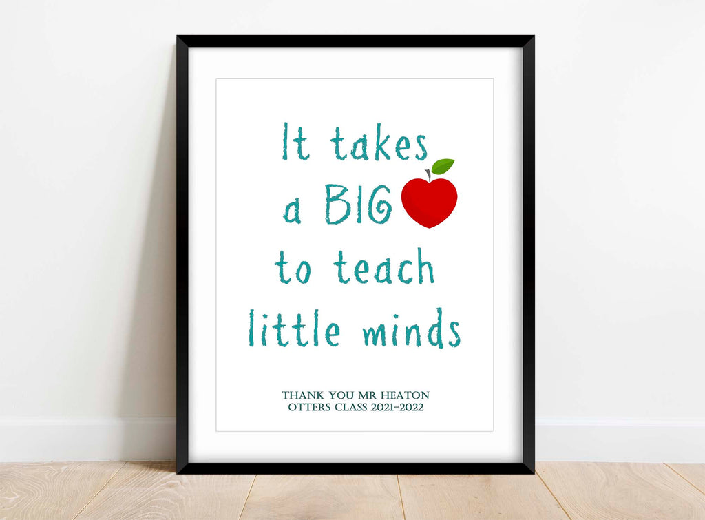 Best Teacher Print, Thank You Teacher, Daycare Teacher Gift, Gifts for Teachers, Personalized Teacher Appreciation Gift