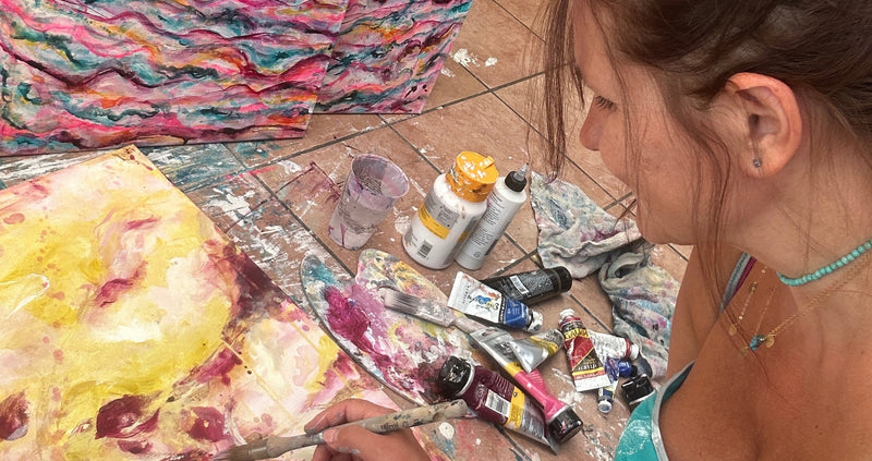Dorset Christian Artist Kat Shephard Painting
