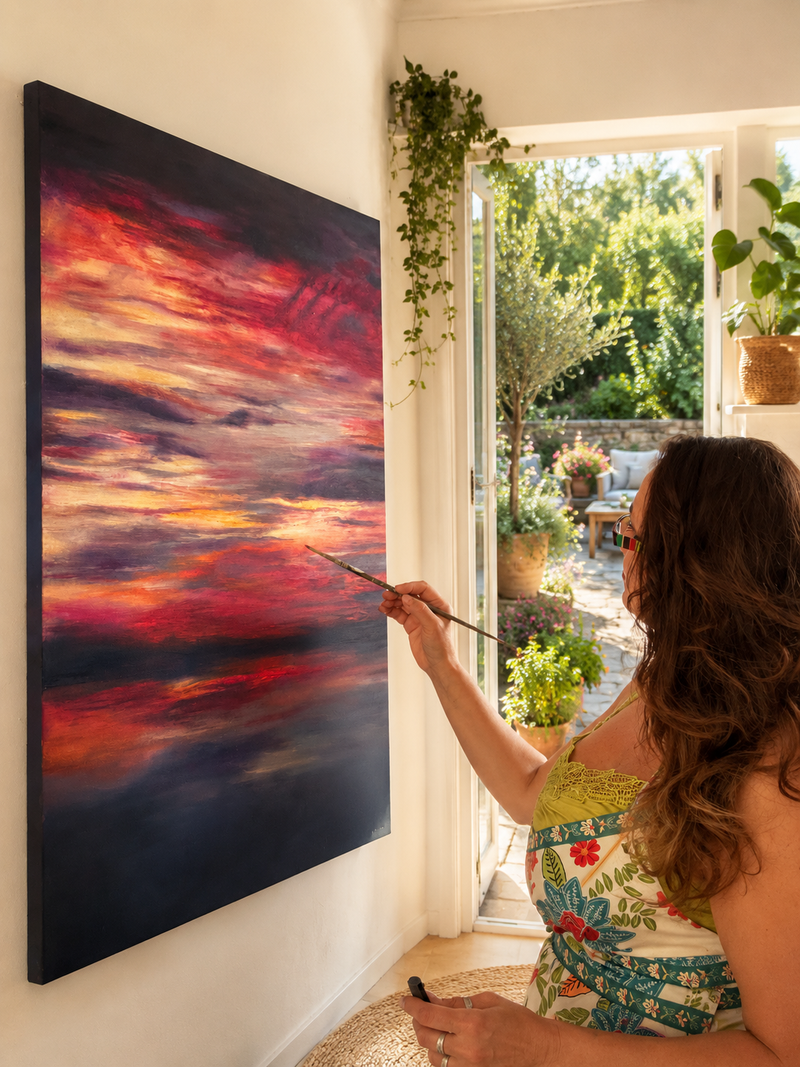 Dorset Christian Artist Kat Shephard Painting