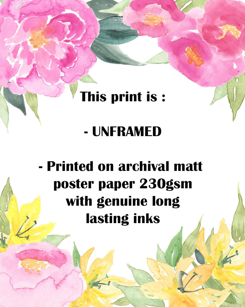 Crafty Cow Design - Unframed print on fine art 230gsm archival matt poster paper