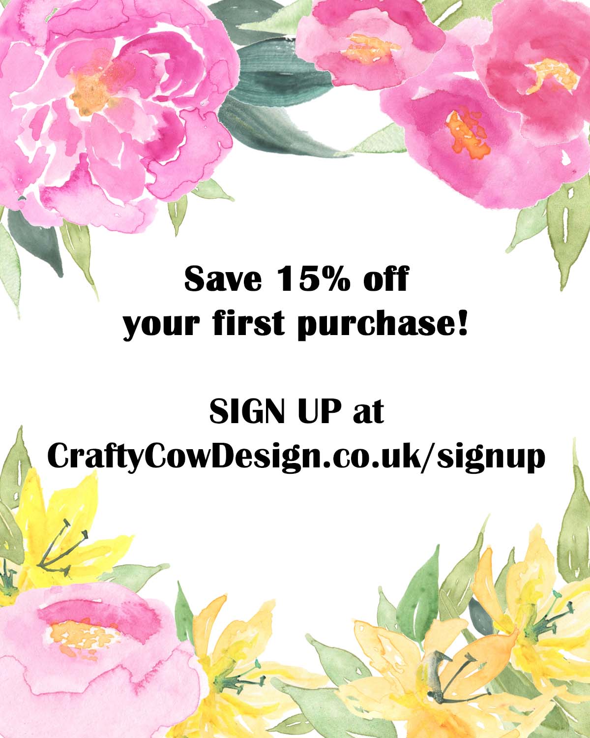 Crafty Cow Design - unframed print