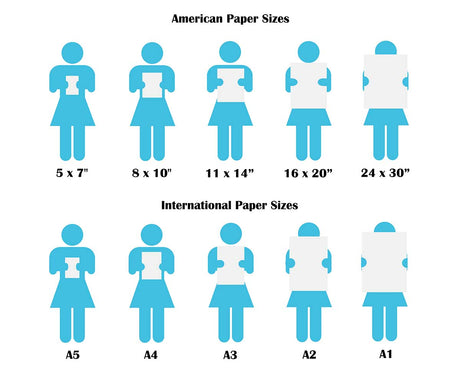 Crafty Cow Design - print size chart