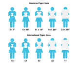 Crafty Cow Design - print size comparison chart