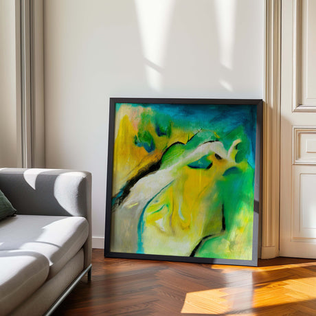 Vibrant abstract painting for contemporary spaces.
