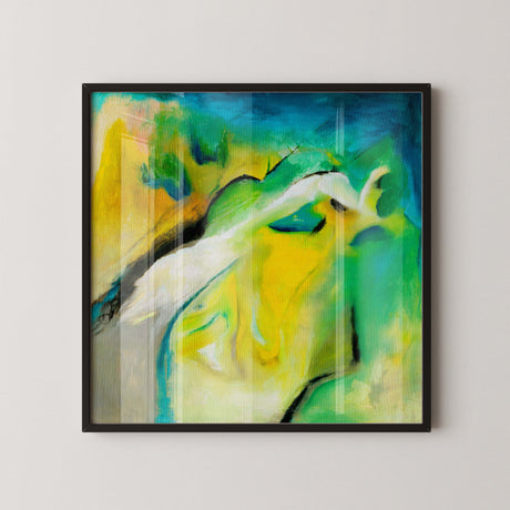 Bold and colourful abstract wall art.
