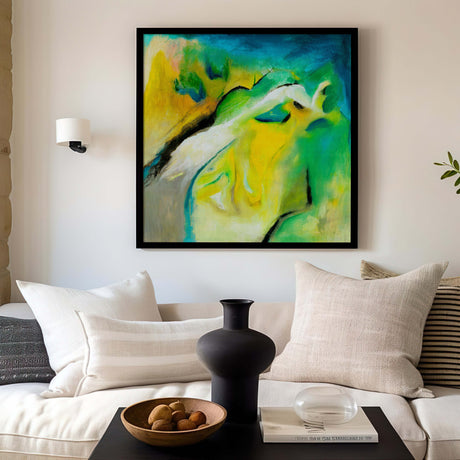 Modern canvas art in bold, vivid colours.